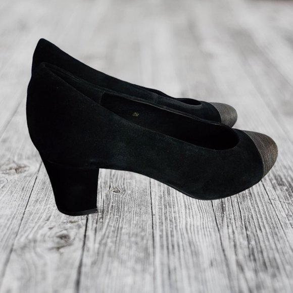 VANELI Soft Suede upper and Metal Chainlink Cap Toe Womans 8M - Picture 4 of 8